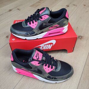 Nike Air Max 90 PRM Camo Sequoia Hyper Pink IF1721-300 Mens Size 8.5 / Womens 10